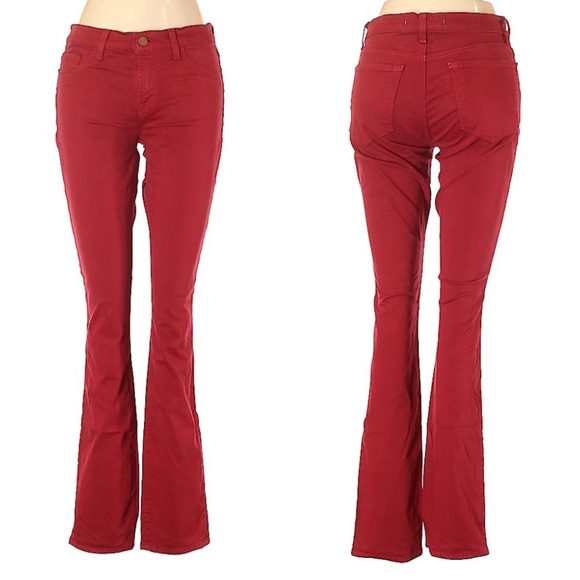 J Brand Red Bootcut Jeans 